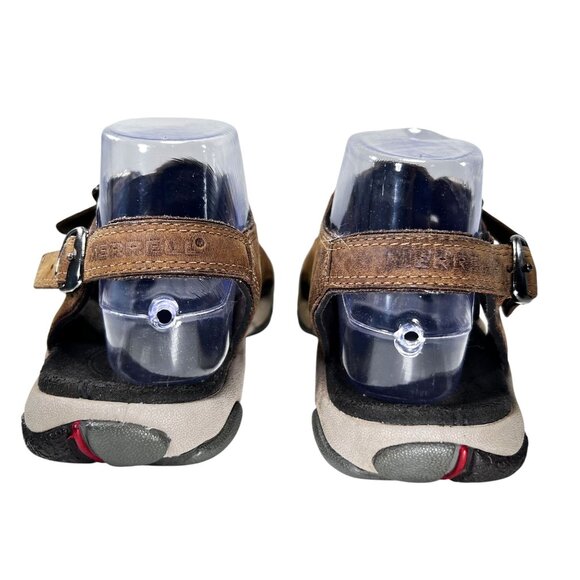 Merrell Brava II Womens Brown Leather Fisherman Sandals Sz 7 Adjustable Buckles - Picture 5 of 13